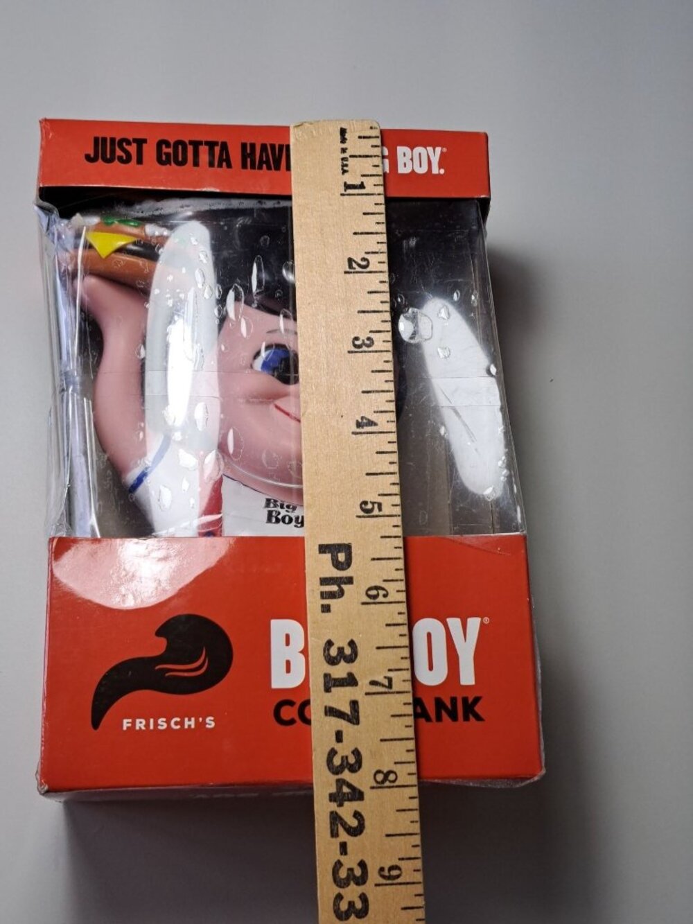 Frischs Big Boy Coin Bank In Original Box Collectible Mascot - Picture 7 of 8